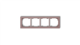 Deco Ramka Poczwórna Deco Pastel Matt Lawendowy 42Dr-4