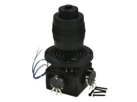 Przełącznik; joystick; OM203B-M4; potencjometryczny; funkcja FIRE - przełącznik NO; 10kOhm; 360°; monostabilny; na panel; do lut