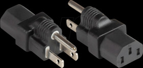PA-4530S Power adapter, safety plug, type B, C13, black