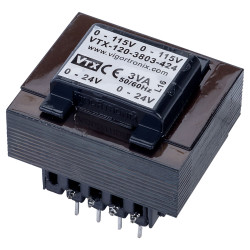 Vigortronix VTX-120-3803-424 PCB Transformer 115V&#x2B;115V 3VA 24V&#x2B;24V