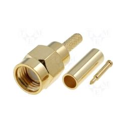 Wtyk SMA-R RG174 zaciskane-bolec - SMA-012NP