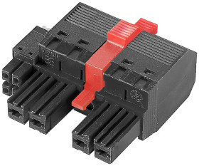 Weidmüller 2628450000 Obudowa złącza pin żeńskiego na kabel BVF 7.62HP/04/180MF3 BCF/04R SN BK BX, piny: 4, 35 A, 36 szt