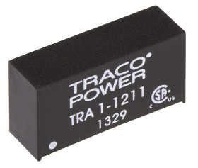 Przetwornica DC-DC, 1W, Uwe 10,8 → 13,2 V DC, Uwy 5V dc, Iwy 200mA, TRACOPOWER