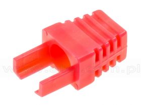 Osłonka wtyku RJ-45 (8p8c), czerwona, wewnętrzna