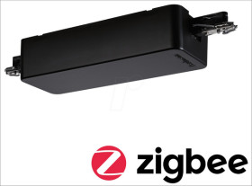 96815 URail rail adapter, ZigBee 3.0, dimmable/switch, 155x56 mm, blac