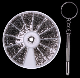 Opencircuit Mini bolts set 600 pieces M1 - M1.6