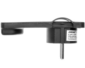 Wtyczka płaska kątowa 2P 16A 250V czarna OR-AE-1311/B