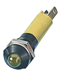 Lampka kontrolna do montażu panelowego 12V, Żółta 8mm LED Czarny CML Innovative Technologies