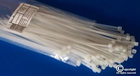 OPASKA ZACISKOWA 14CM 3,6mm BIAŁA (100 SZTUK)