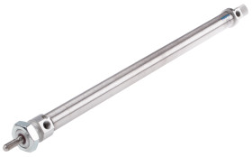 Siłownik pneumatyczny skok: 320mm Festo Ø 20mm dwustronnego działania Action 452mm z amortyzacją pneumatyczną