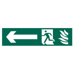 Scan 5201 Running Man Arrow Left - PVC 200 x 50mm