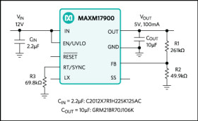 4V to 24V, 100mA, Compact Step-Down Power Module