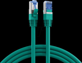 K5525FGN.1 Cat. 6A S/FTP patch cable, Super Flex, 1 m, green