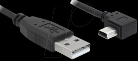 82681 USB 2.0 A plug &gt; USB mini-B 5-pin plug, angled 1.0 m