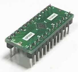 Adapter VQFN24 4x4mm (0,5mm) --> DIL24 (PDIP24) 2,54/0.400"