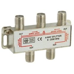 Rozgałęźnik RTV/Sat 4-wyjściowy 5-2050MHz DC Power Pass