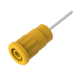 Gniazdo bananowe Żeński Wciskana Żółty 36A Electro PJP rozmiar 4 mm