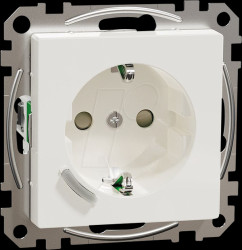 MEG2380-0319 Socket, 1-fold, polar white, glossy, Zigbee