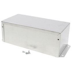Hammond 1411FBSU Utility Metal Flanged Case 203x102x76mm Aluminium Natural