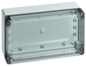 Obudowa Poliwęglan szerokość zew. 122 mm długość zew. 202 mm wys. zew. 75 mm Günther Spelsberg IP67 Szary