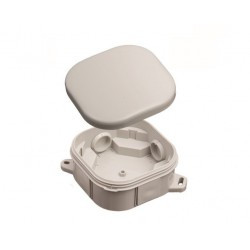 Puszka hermetyczna typu klik n/t szara IP54 92x92x44mm A.0018