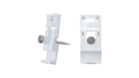 Qoltec Uchwyt / Klip Do Kabli 15X13mm Naścienny