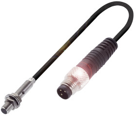 Czujnik zbliżeniowy M5 Indukcyjny 1,5 mm BALLUFF Wpuszczany 10 → 30 V DC długość 27mm Gwintowany