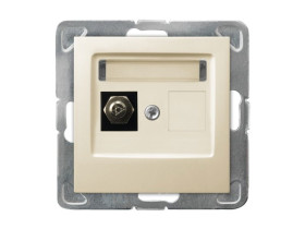 IMPRESJA Gniazdo ekwipotencjalne pojedyncze ecru GPE-1Y/m/27 OSPEL