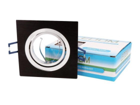 LEDOM Oprawka oczko kwadrat czarna szcz ruchoma