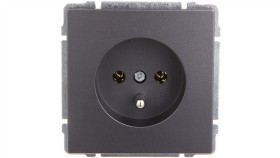 Kos66 Gniazdo Pojedyncze Z/U Grafit 666034
