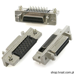 787082-2 Socket 2 x 13 Pin Mini D-SUB THT TYCO
