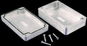 1550Z107 Die-cast aluminium housing,125 x 80 x 40 mm, thick-walled, IP 66