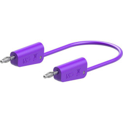 Stäubli 641030-05026 LK-4N-F10 test lead 50 cm violet flexible stackable plugs