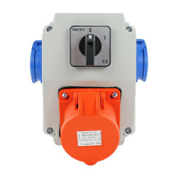 Zestaw siłowy NBOX-Z.7 1x16A 5P 2x230V wyłącznik 0-1 3711207 Next