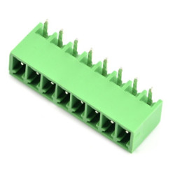 Listwa montażowa męska, 8-pinowa, raster 3,5mm, kątowa, zabudowana