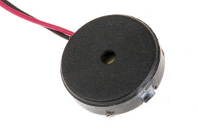 Brzęczyk piezoelektryczny średnica 14mm, sygnał ciągły 85dB RS PRO