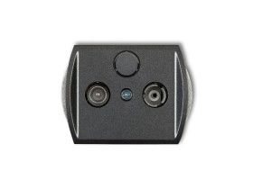 TREND Gniazdo antenowe RTV przelotowe 9dB grafitowy 11G9P KARLIK