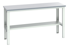 Stół warsztatowy szer. 750mm maks. obciążenie: 350kg Podstawowy stoł Blacha stalowa dł. 200mm wys. 740 → 1140mm