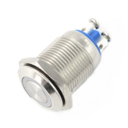 Przełącznik ON-OFF bistabilny - PBW-16APS - 2A 250V - płaski czerwony okrągły