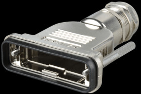 165X15039XE D-sub cap for 25-pin D-sub, metallised, large, IP67