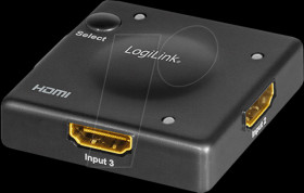 HD0041 HDMI switch, 3x individual ports, 1080p/60 Hz, mini