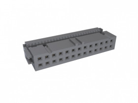 Złącze IDC 26-pinowe 2-rzędowe raster: 2.54mm Żeński Montaż na kablu Amphenol Communications Solutions