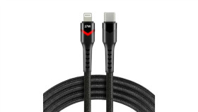 Kabel Przewód Usb-C - Apple Lightning Rgb Led 100Cm Everactive Cbb-1Cir Do...