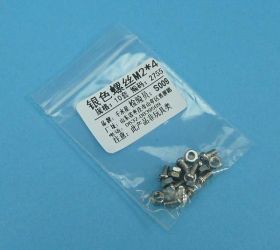 ZESTAW ŚRUB,NAKRĘTEK M2 4mm 10szt