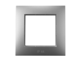 ARIA Ramka 1 pojedyncza do wyłączników IP-44 srebro RH-1U/18 OSPEL