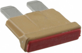 Automotive flat fuse, 5 A, 80 V, brown, (L x W x H) 19 x 5 x 19 mm, 166.7000.4502