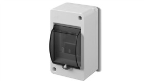 Rozdzielnica Modułowa 1X3 Natynkowa Ip30 Mini S-3 Z Pokrywą Dymną Zacisk N...