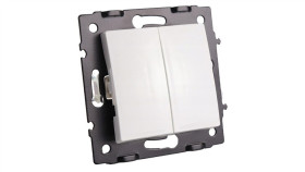 Łącznik Włącznik Podwójny Biały - Argo 9023