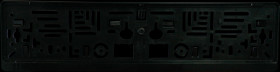 Car - license plate holder, black