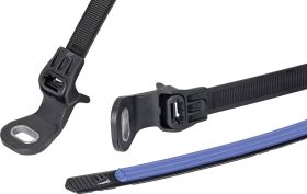 Opaska kablowa HellermannTyton SGT100SAHD6.5S2.0-PA66HS/TPE/PA66HS-BK/B 156-04096, poliamid, 1 szt.